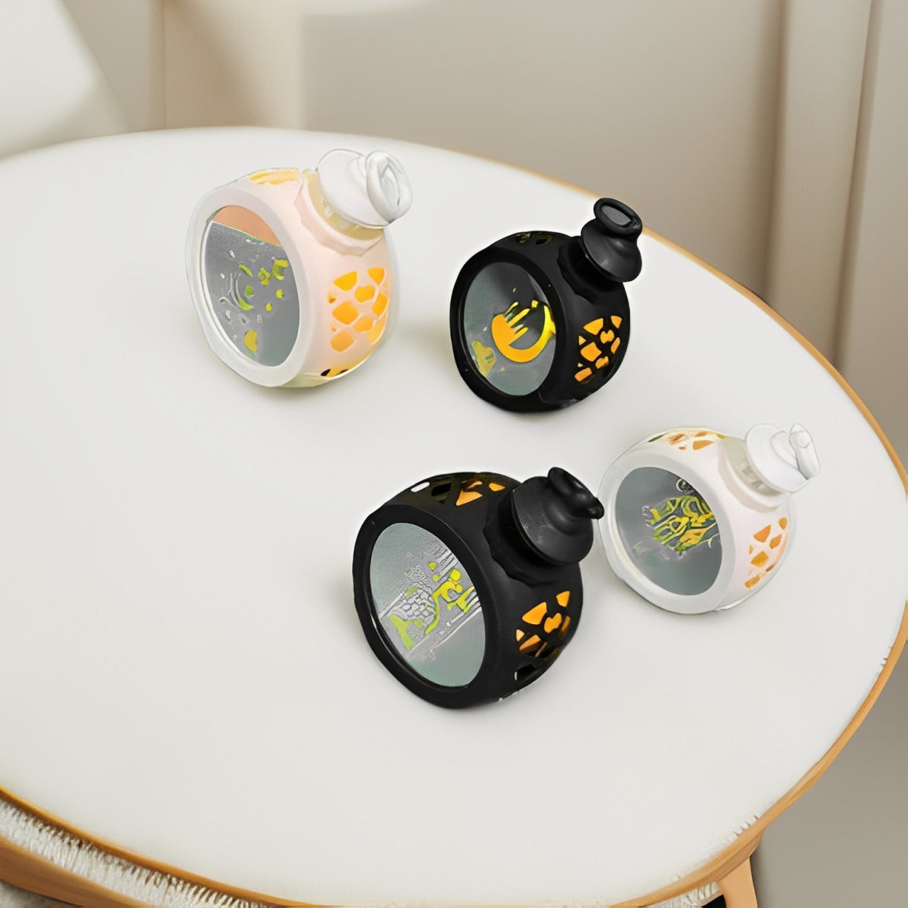 Set Of Ramadan Decorative LED Candle Lantern Light.