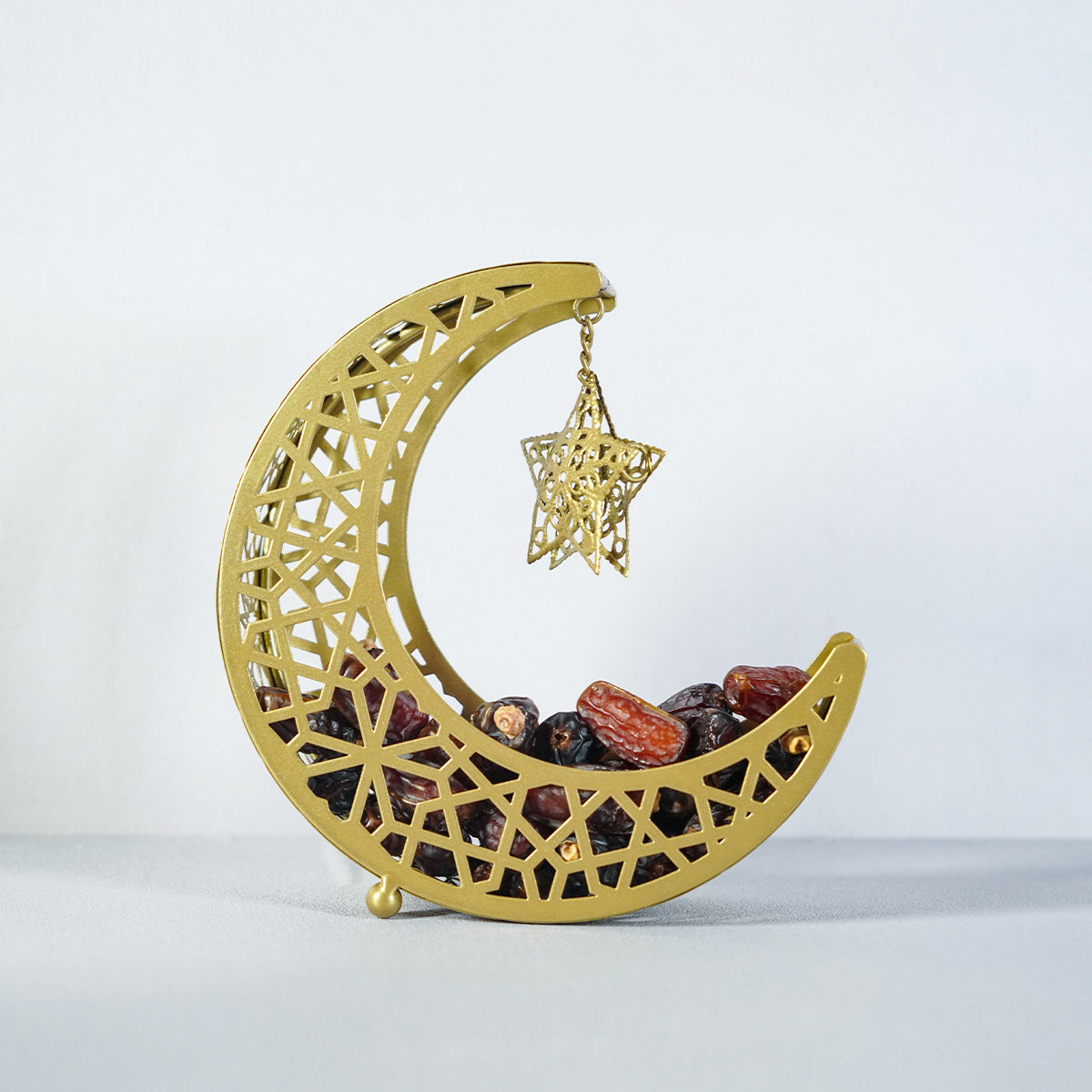 Ramadan Eid Crescent Dates Holder with Dates.