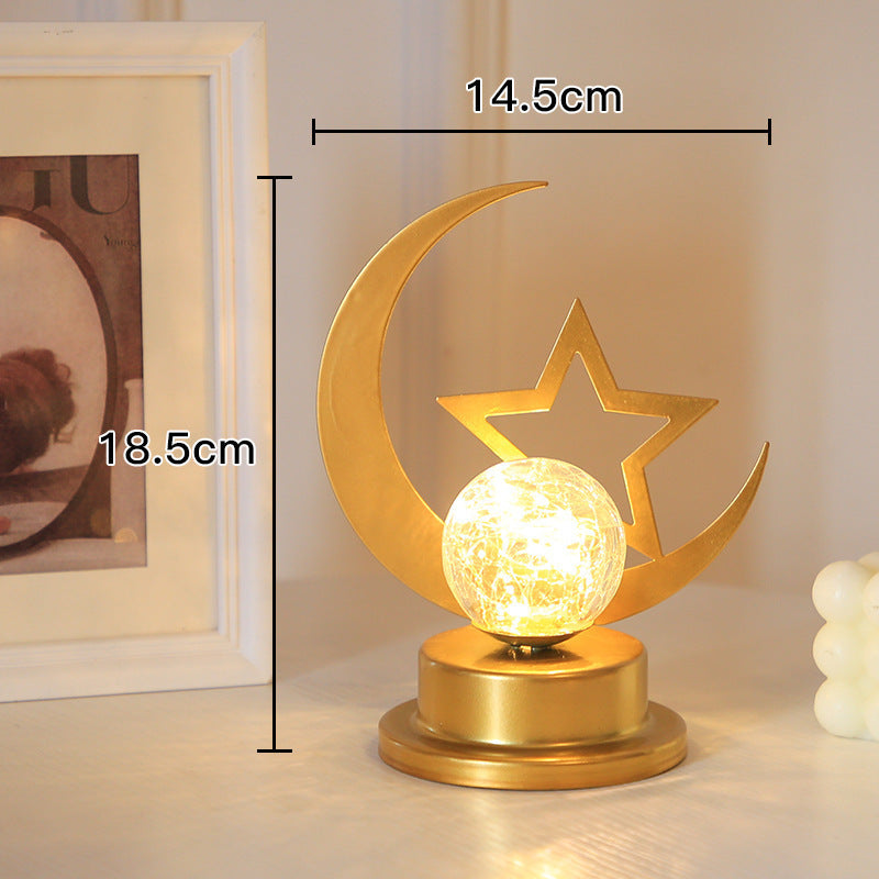Size Details of Ramadan Moon LED Table Lamp.