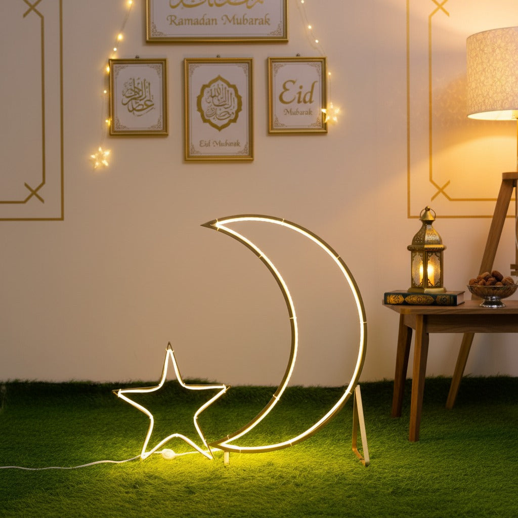 Ramadan Moon & Star LED Light.