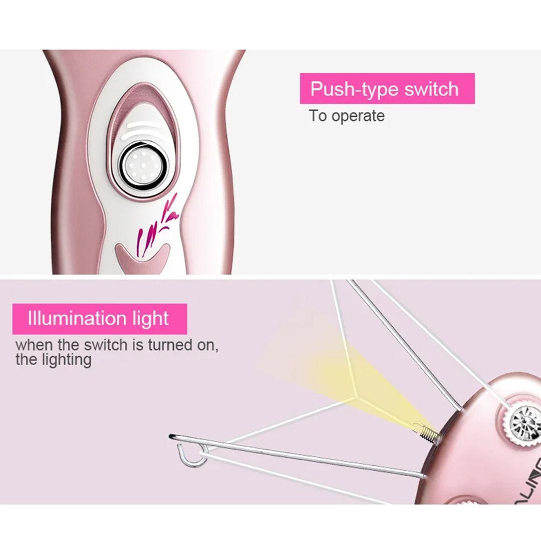 Parts Details Of Rechargeable Hair Remover.