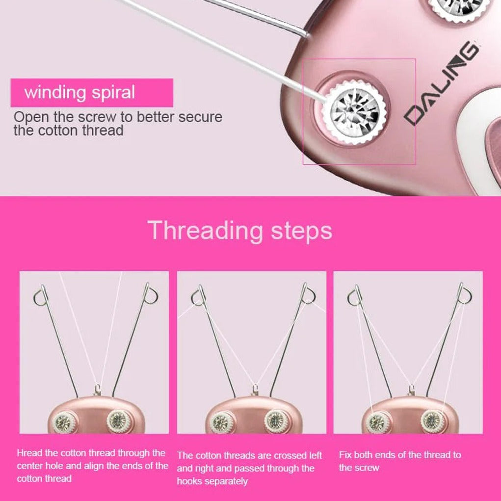Steps in Using Rechargeable Hair Remover.
