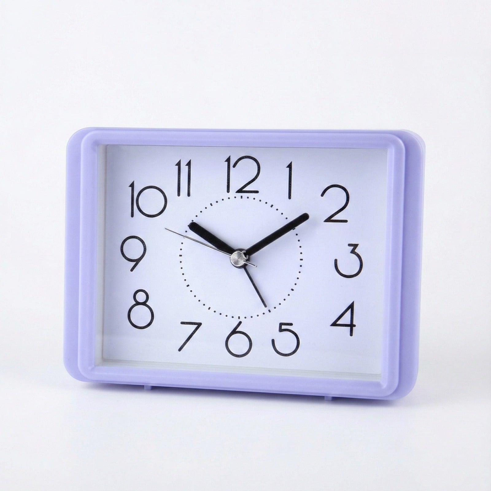 Rectangular alarm clock.