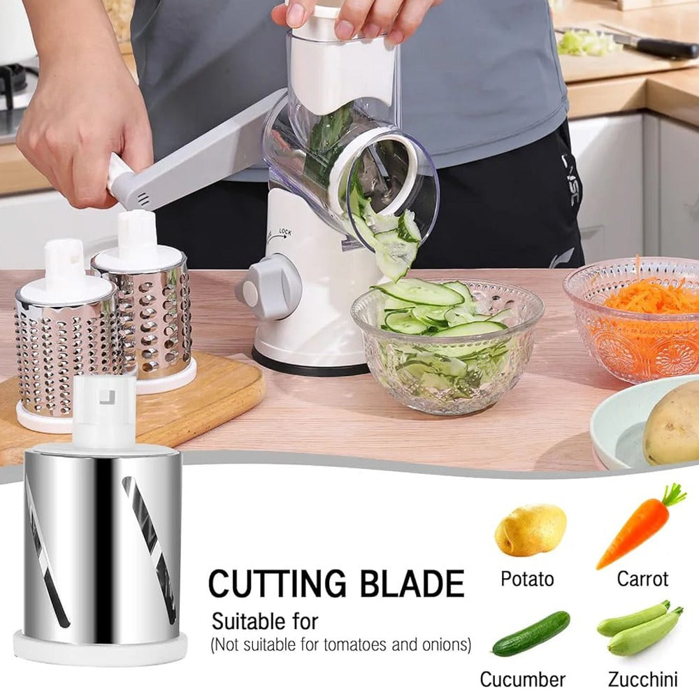 Someone using a Cutting Shredder with 3 Blades