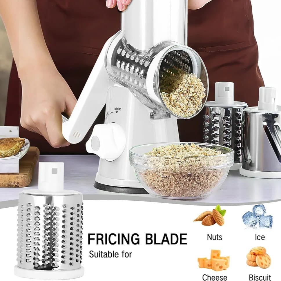 Someone using a Cutting Shredder with 3 Blades