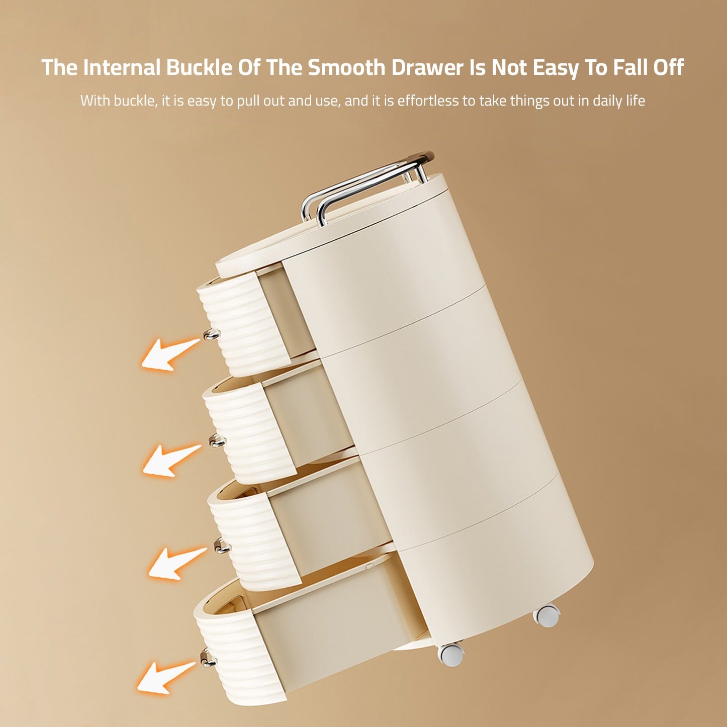 Round Rolling Storage Cabinet.