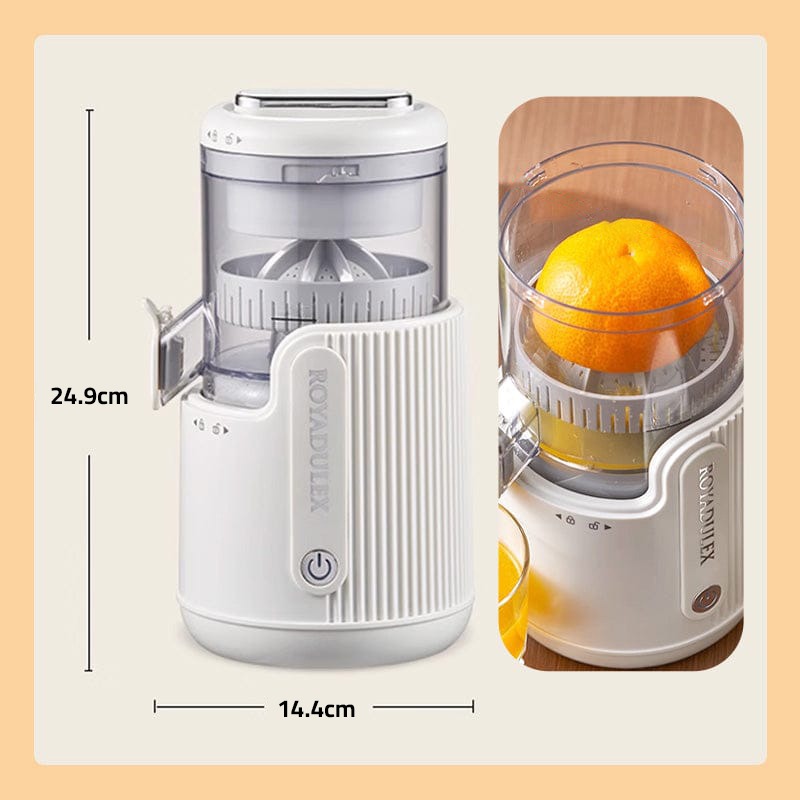 Size Of Royadulex Electric Orange Fruit Juicer.