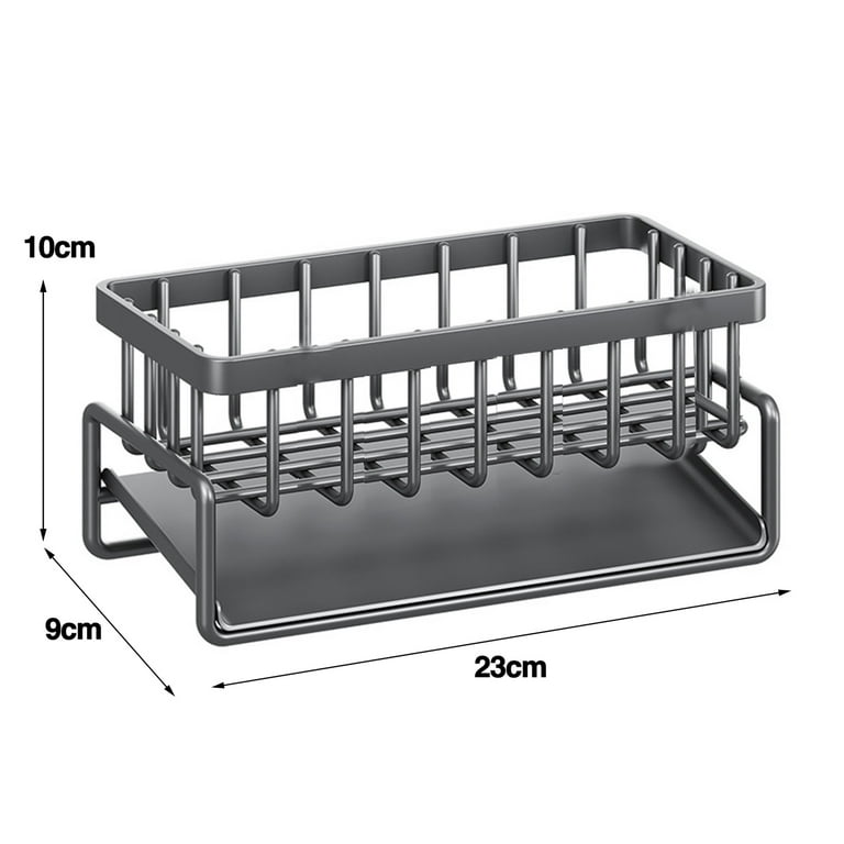 Rustproof Stainless Steel Sink Organizer Rack with its size
