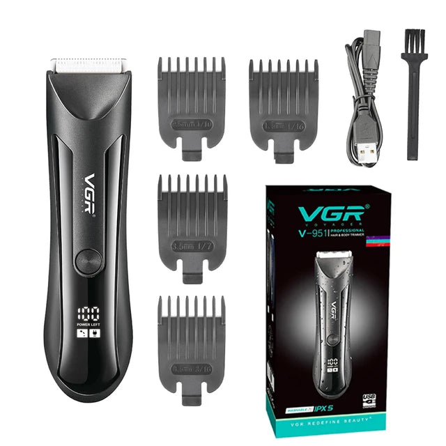 VGR V-951 Waterproof Body Hair Beard Trimmer for Men and Women