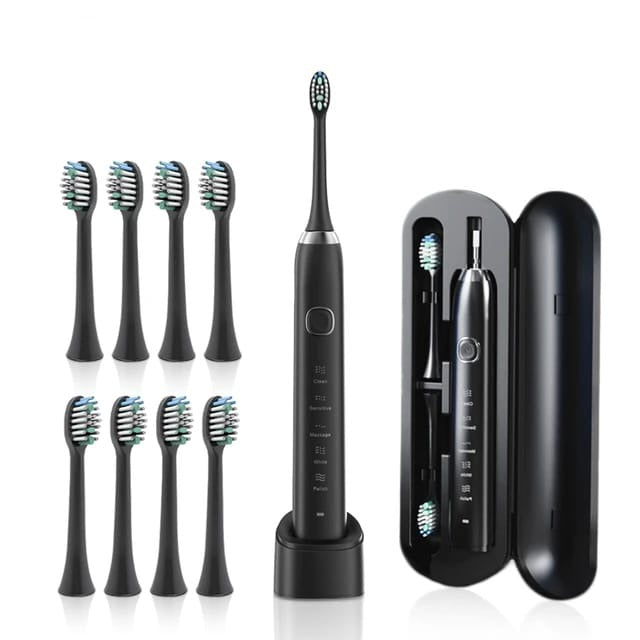 SONIC 5 Mode Electric Toothbrush In Black Color.