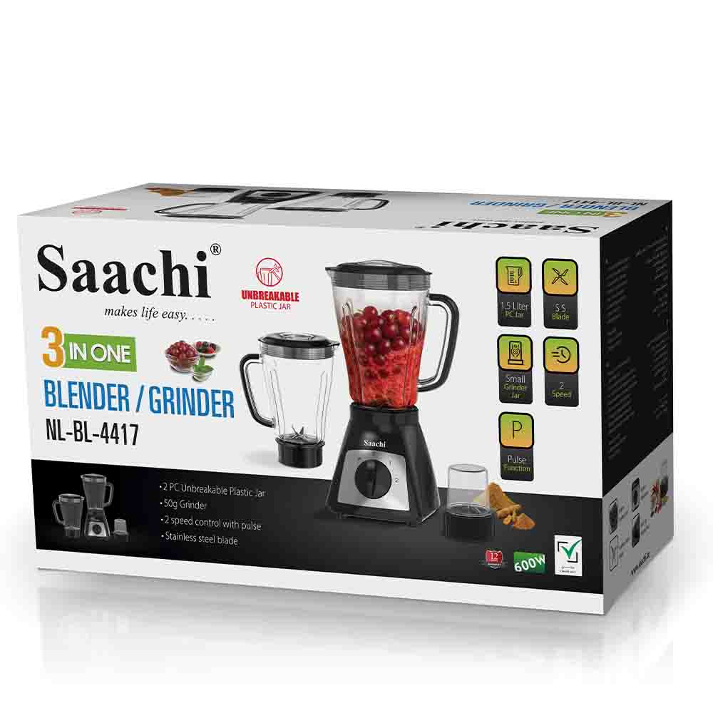 Pack Of Saachi 3-in-1 Blender & Grinder.