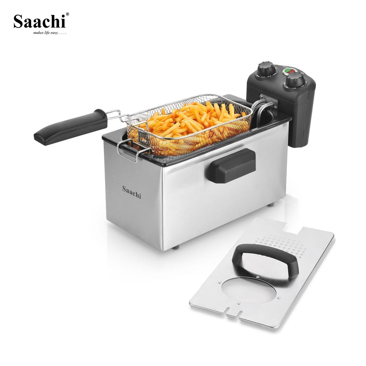 A Saachi 3.0 Litres Deep Fryer NL-DF-4757 with Fries in Making.