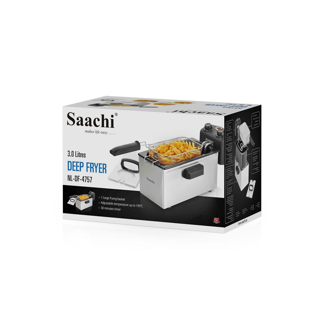 Pack Of Saachi 3.0 Litres Deep Fryer NL-DF-4757.