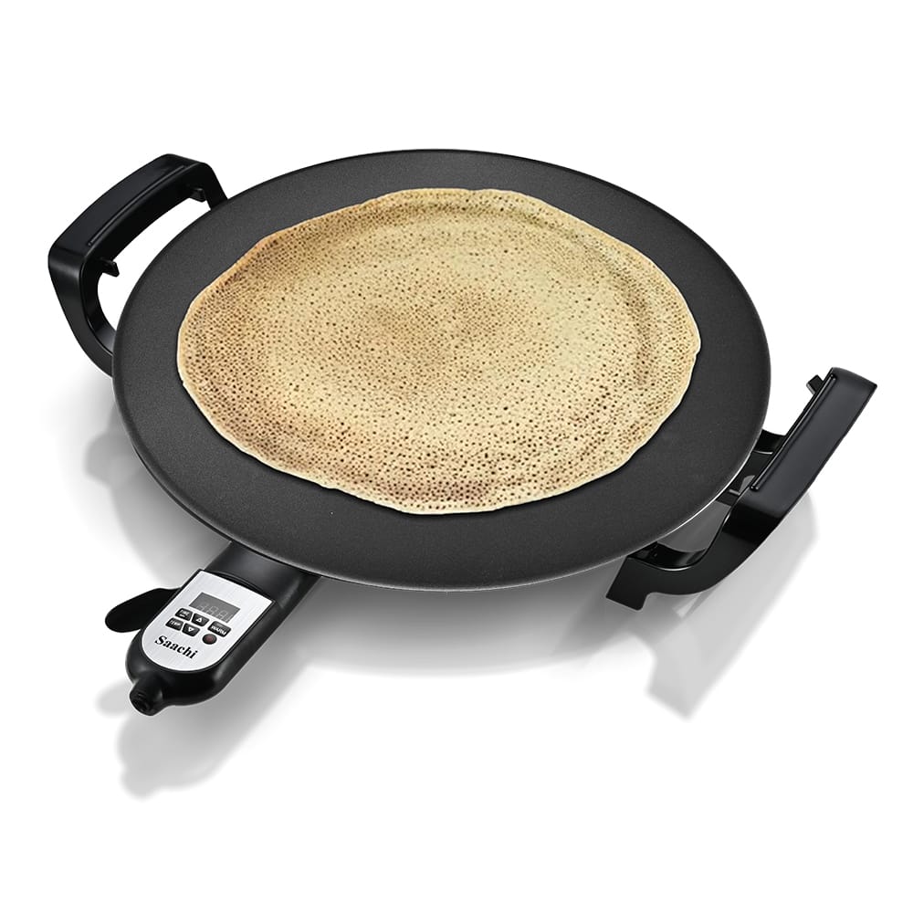 A Saachi 47 CM Injero / Crepe Maker NL-CM-1865 with Crepe in Making.