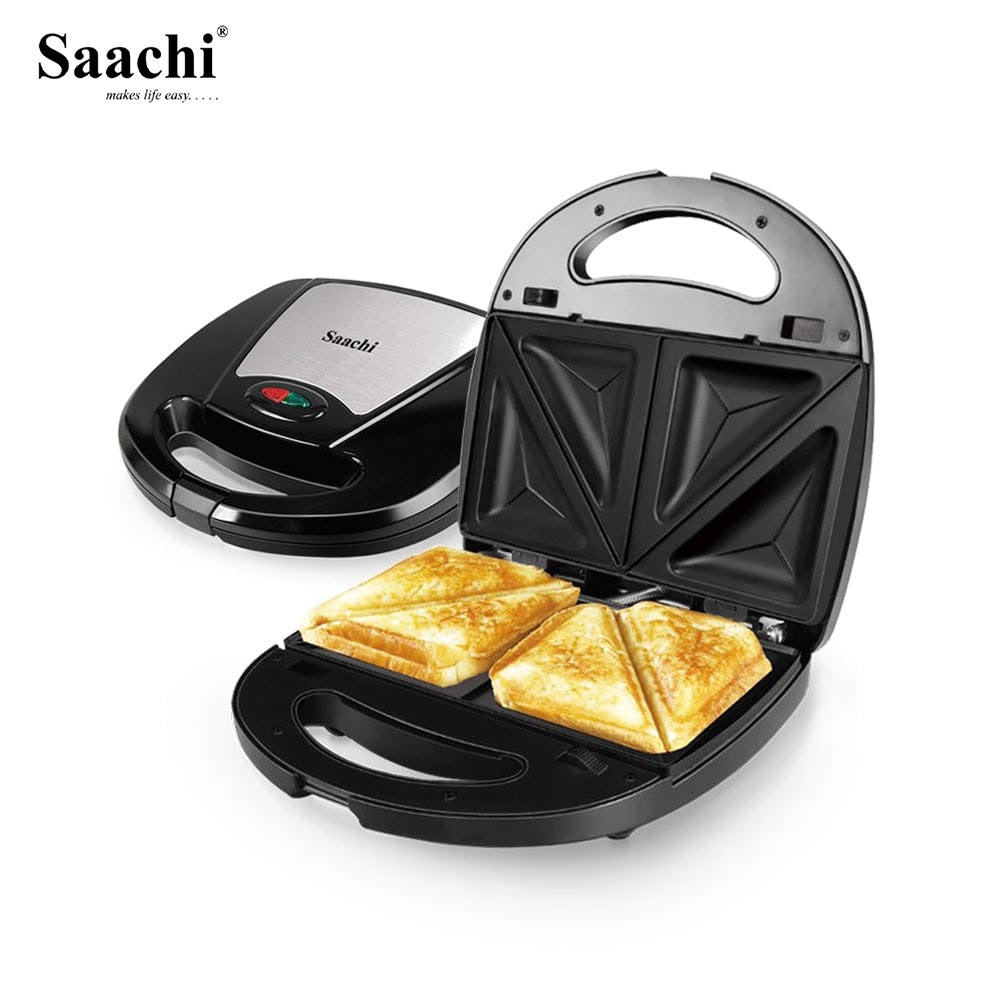 Saachi 7-in-1 Multi Snack Maker with Sandwich in Making.