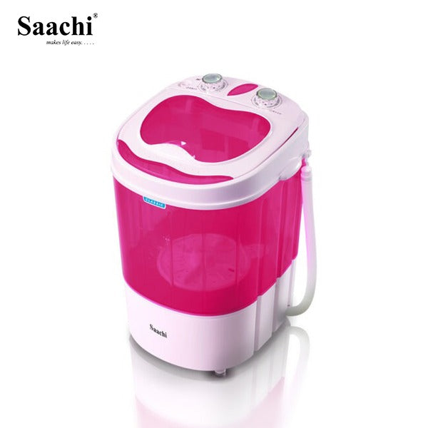 Saachi Single Tub Mini Washing Machine with Spinner & Shoe Brush.