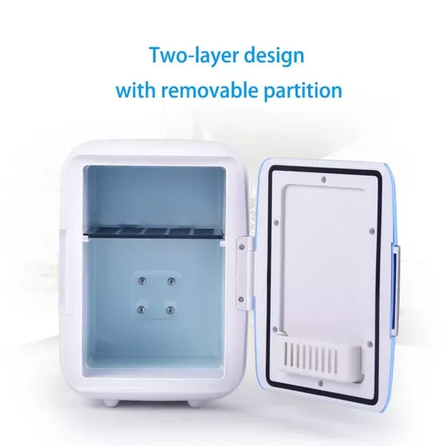 Mini Car Fridge - Image displays inner view of the product