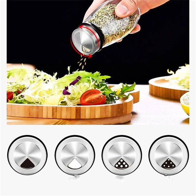 Spice Jar Organizer Set, Pepper Shaker Seasoning Kitchen Bottle Holder - Mode Of Use