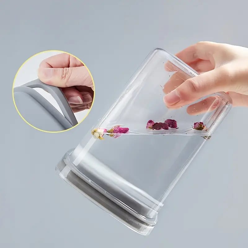 Someone is holding Airtight Cereal Storage Containers