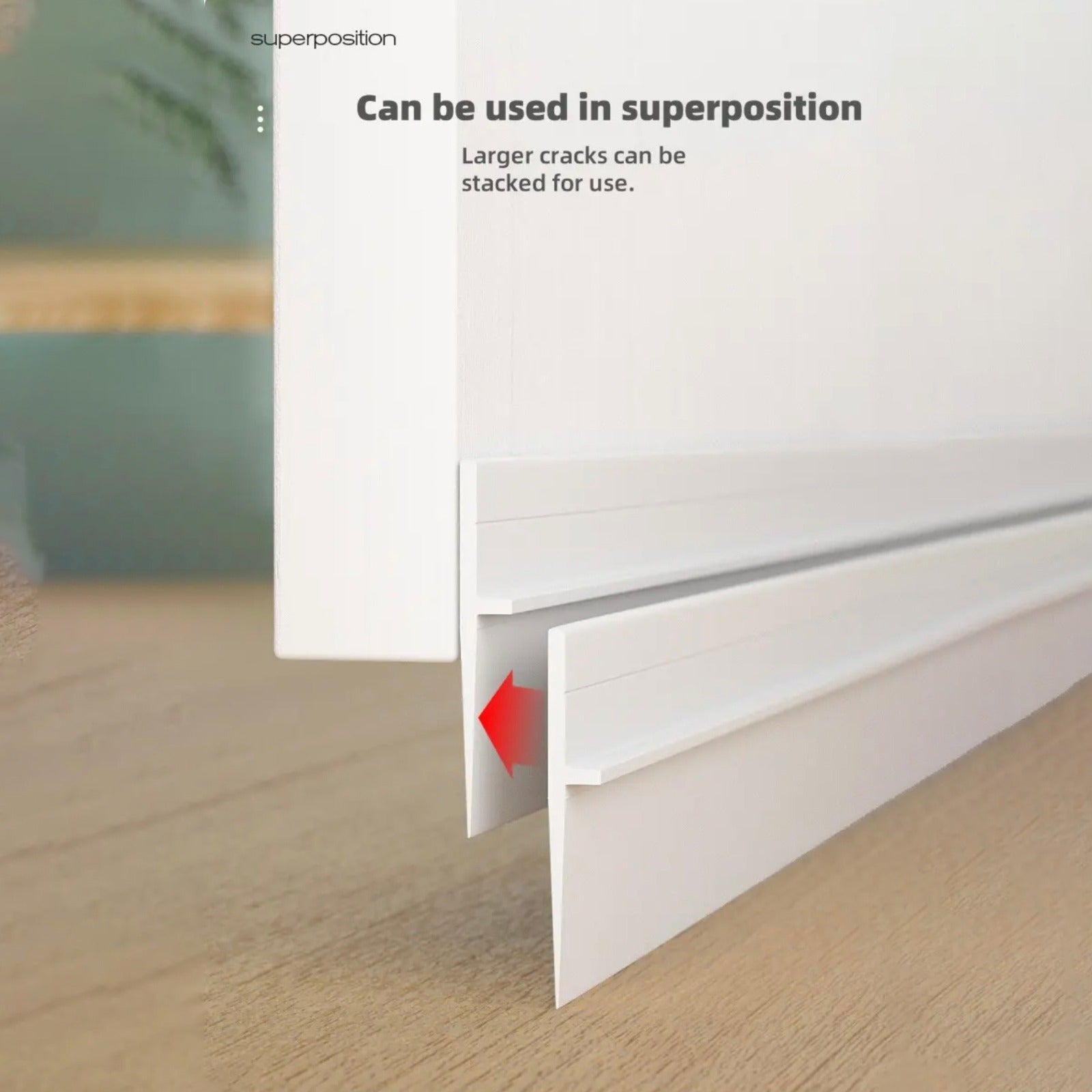 A Self-Adhesive Door Bottom Seal Strip is Attached on the Door.