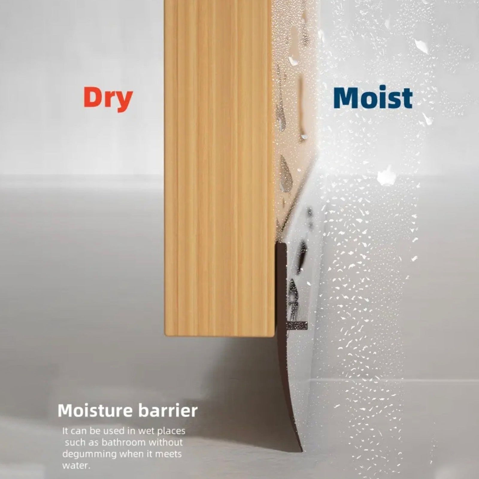 A Self-Adhesive Door Bottom Seal Strip is Attached on the Door.