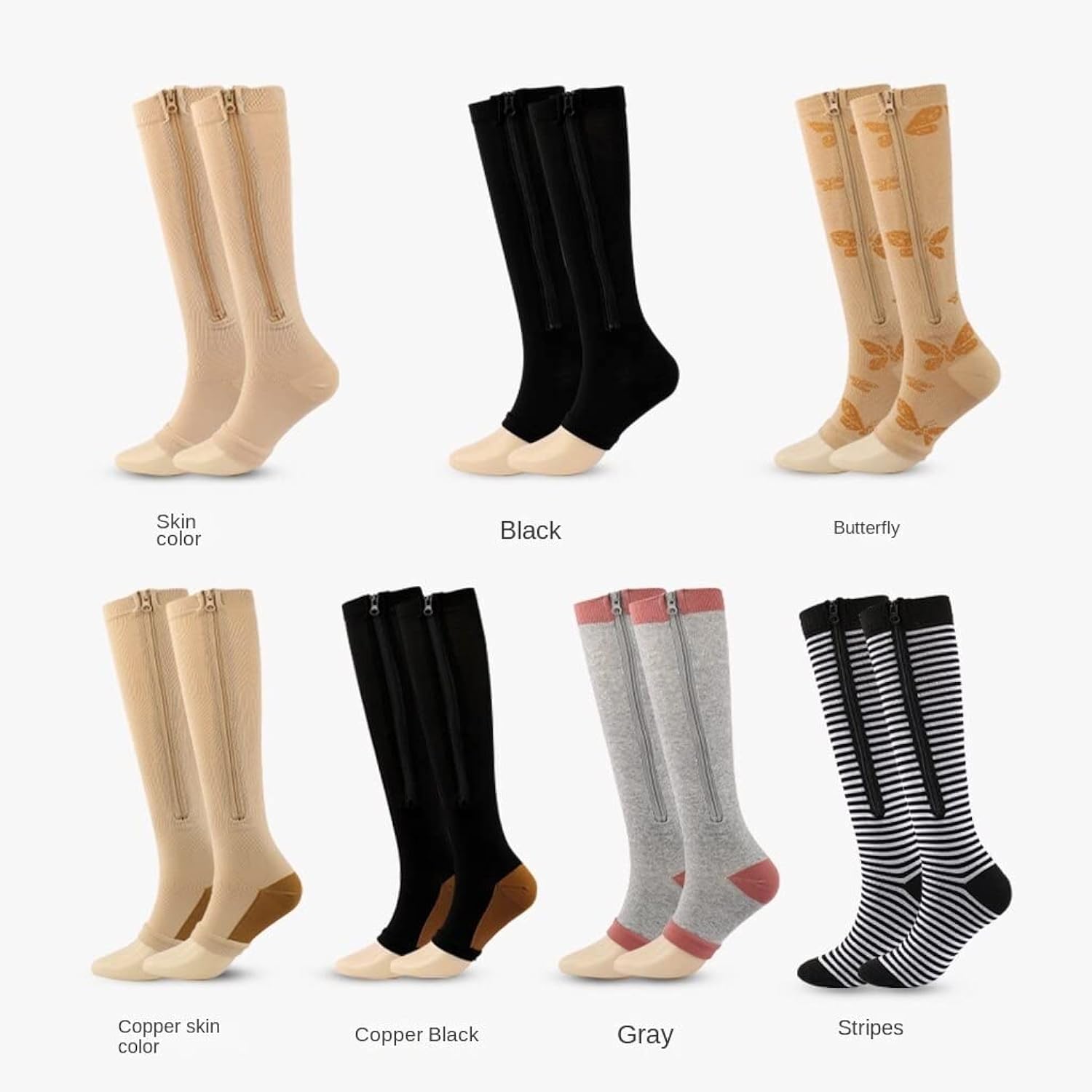 Sets Of Unisex Compression Sports Socks.