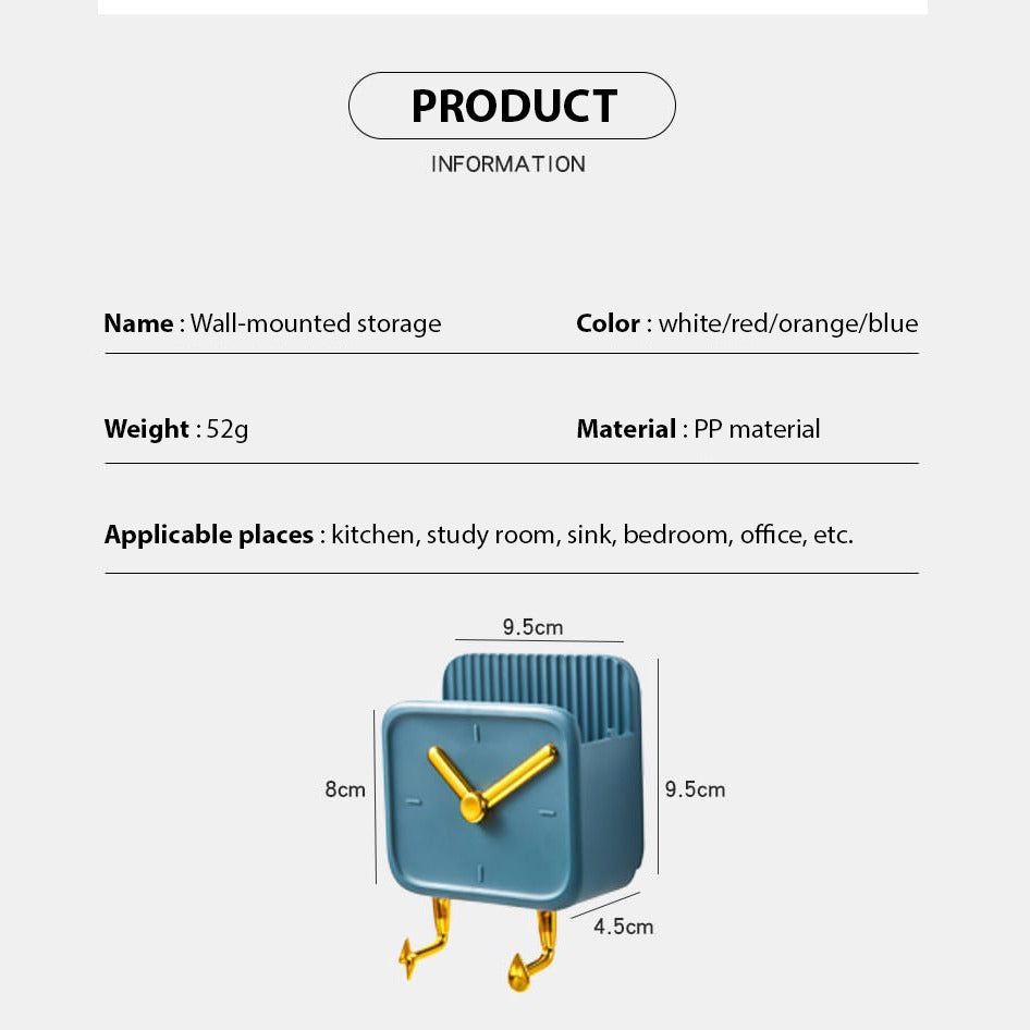 Size Detail Of Rack, Self-Adhesive Shelf Organizer.
