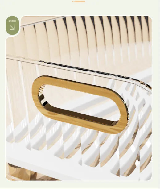 Close-up view of Kitchen Sink Dish Storage Drain Rack