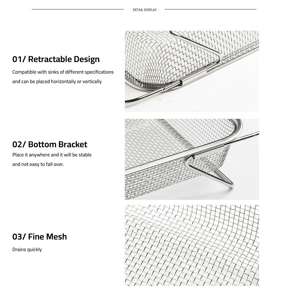 Parts Details Of Sink Drain Basket Colander.