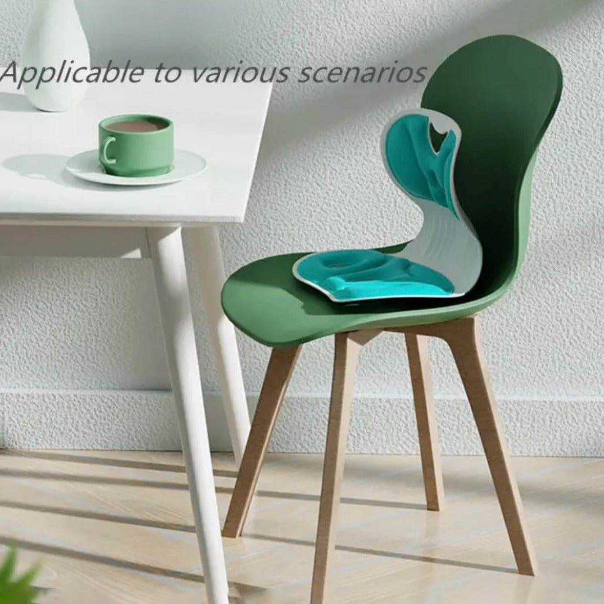 Posture Correction Chair Seat Is Placed On a Chair