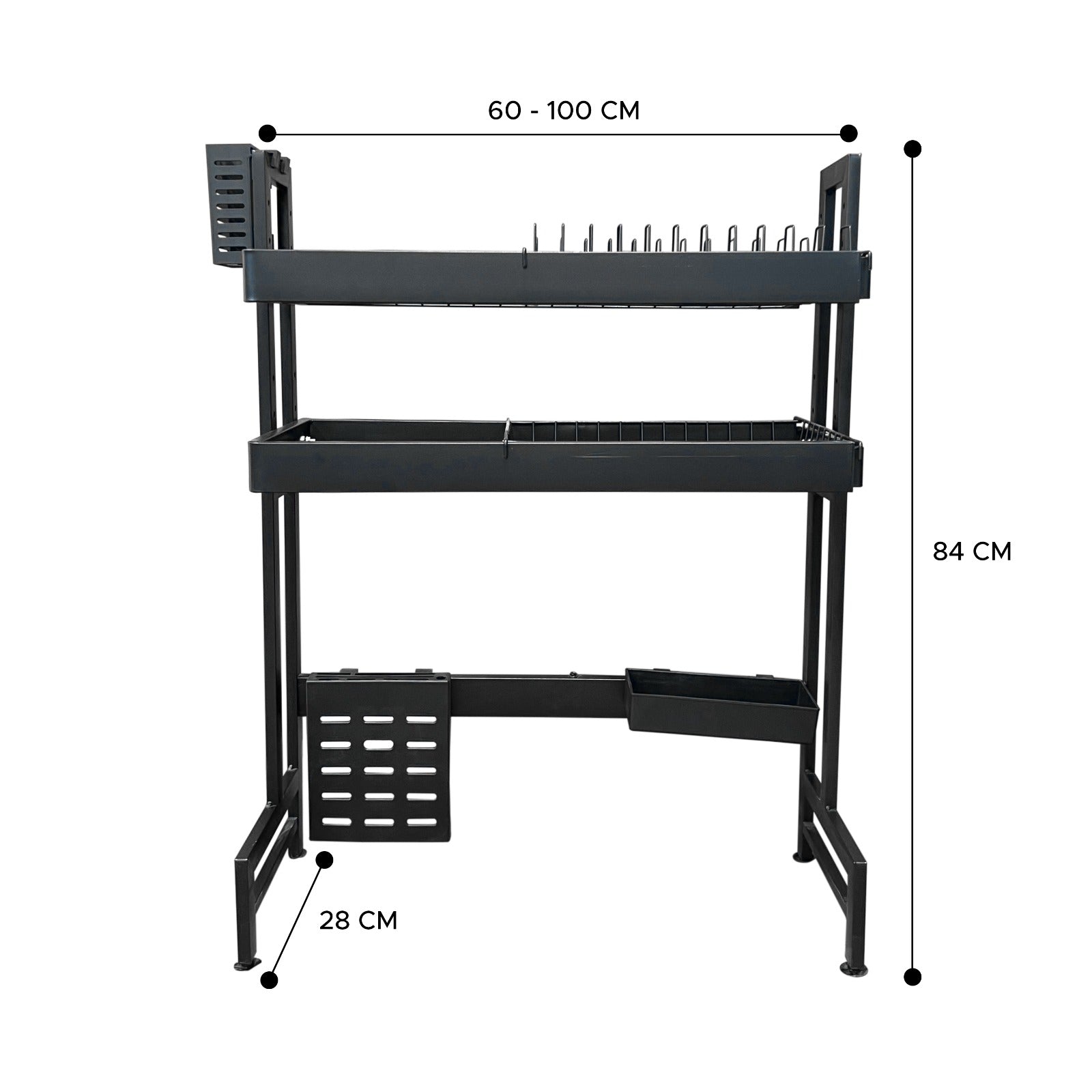 Size Of A 2 Layer Kitchen Dish Drying Rack.