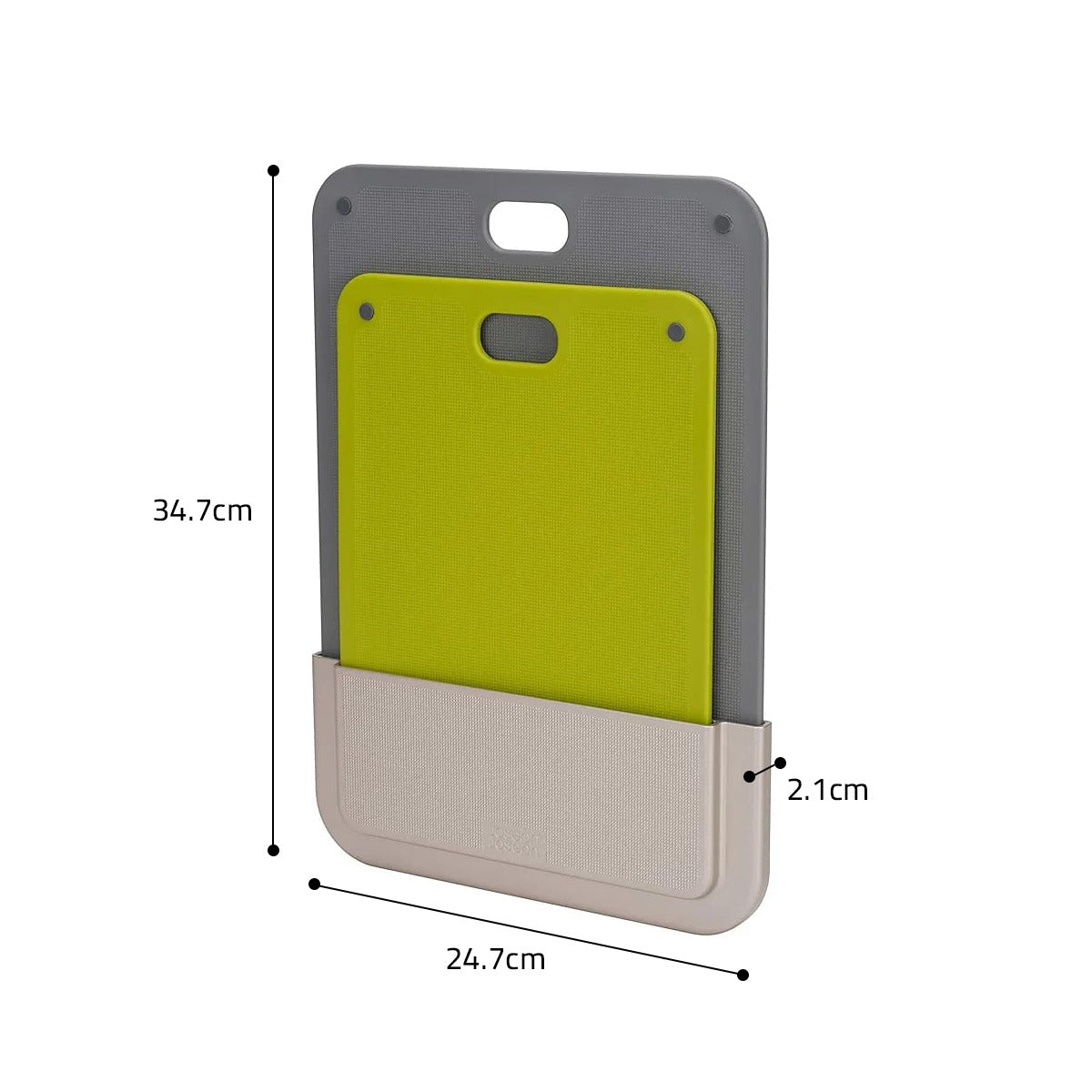 Size Of Someone is Cutting Food On Chopping Board Set.