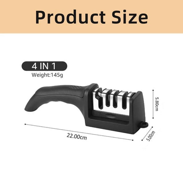 Size Of Kitchen Knife Sharpener.