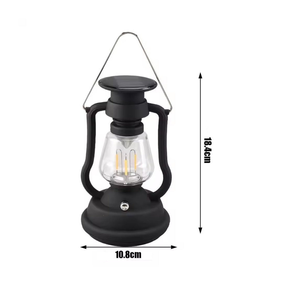 Size of USB Rechargeable Camping Light, Portable Hand Crank, Outdoor Solar Charging Waterproof Lantern