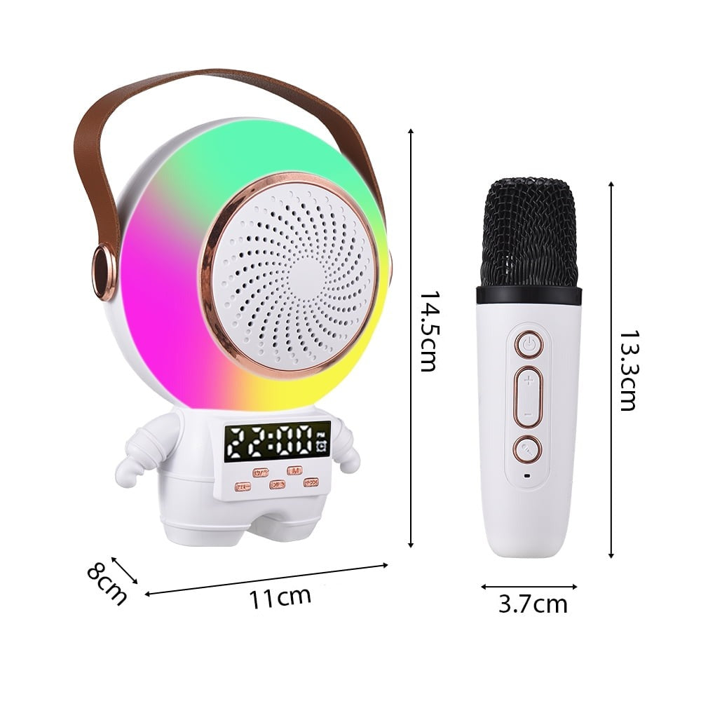 Size Of Astronaut Shape Karaoke Set.