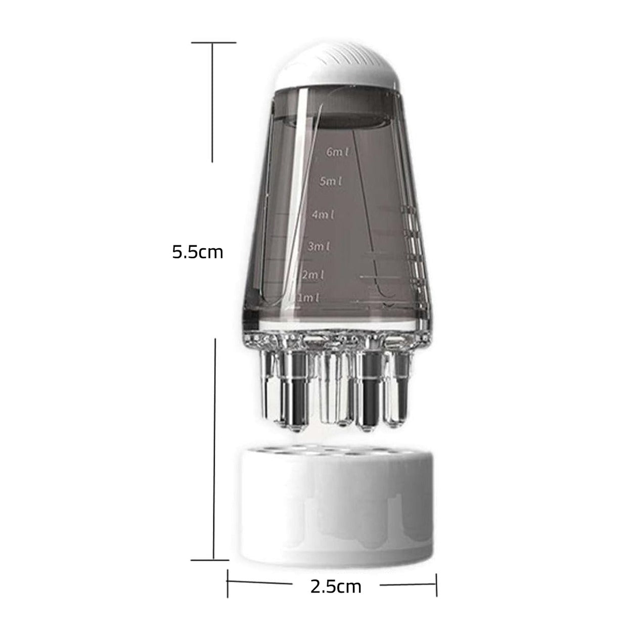 Size Of Hair Oil Scalp Applicator Comb.