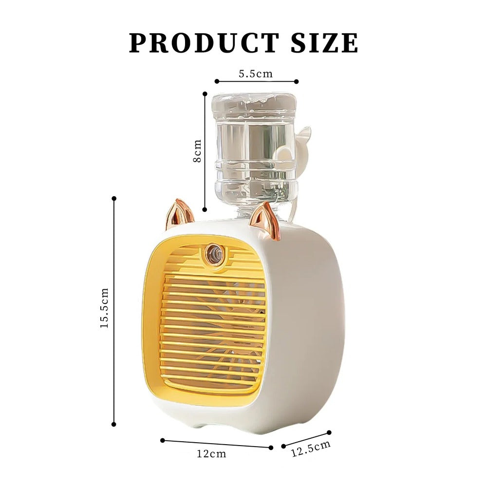 Size Of Mini Spray Cooling Fan.