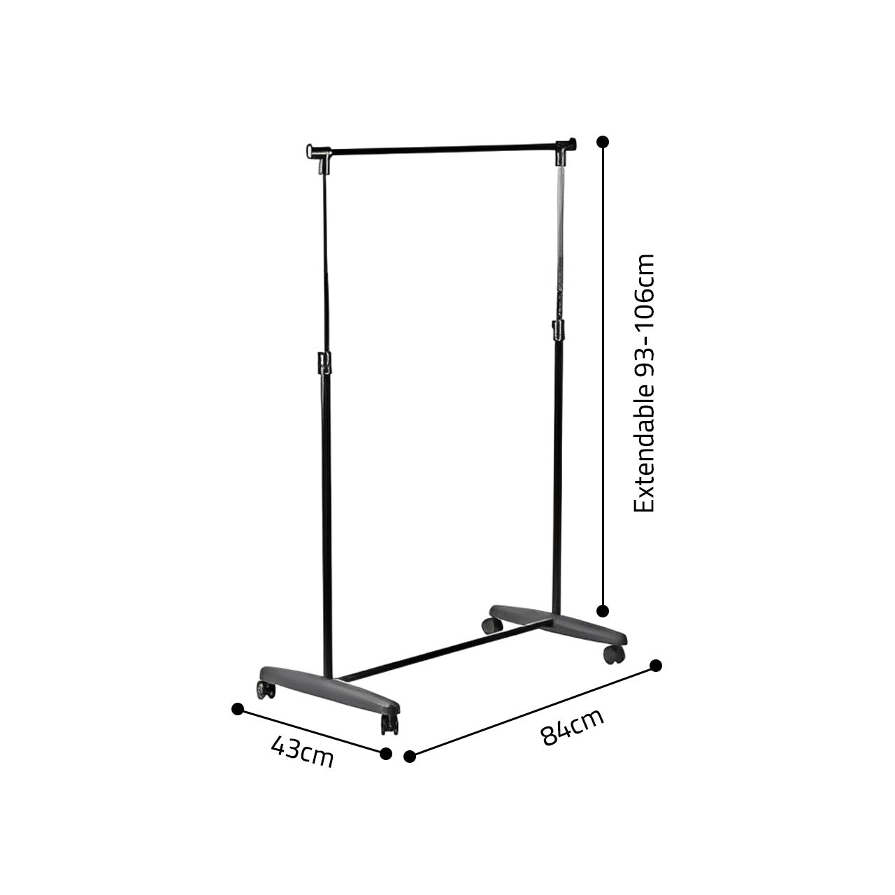 Size Of Single Garment Rack..