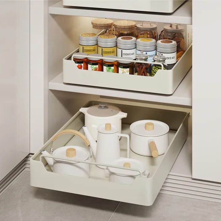 Pull-out Storage Rack for Kitchen Cabinets - Under Sink Organizers And Storage Drawer