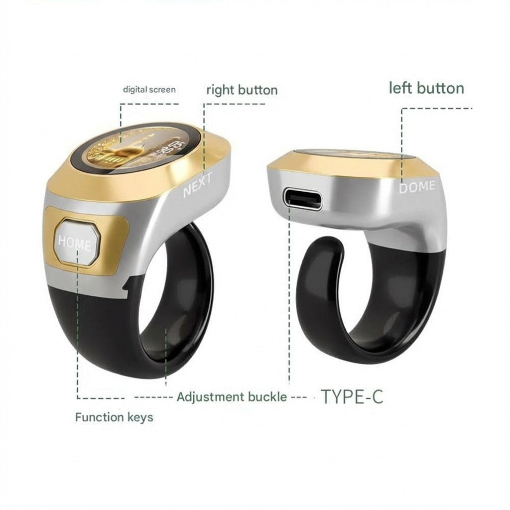 Parts Details of Smart Tasbih 3-in-1 Digital Tasbih Counter.