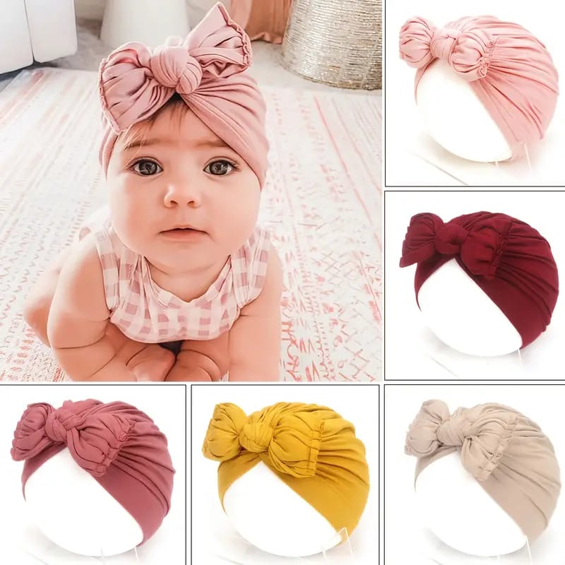 Baby Girl With Baby Headband.
