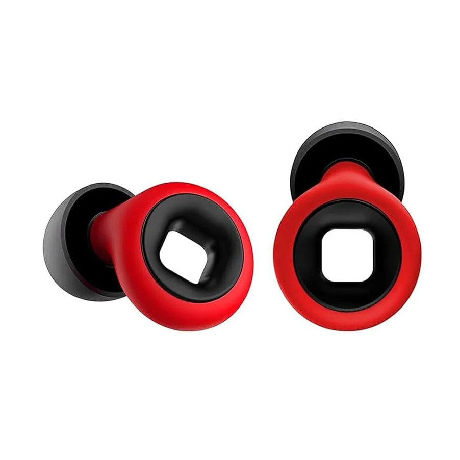 Black Red Combination Of Soft Silicone Ear Plug For Noise Reduction.