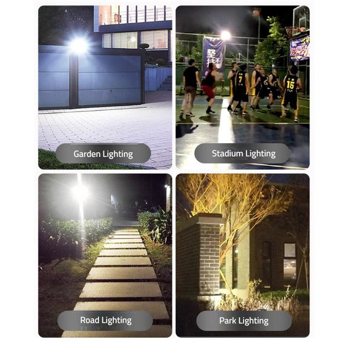 Different Scenarios Where Solar Floodlight Can be Installed.