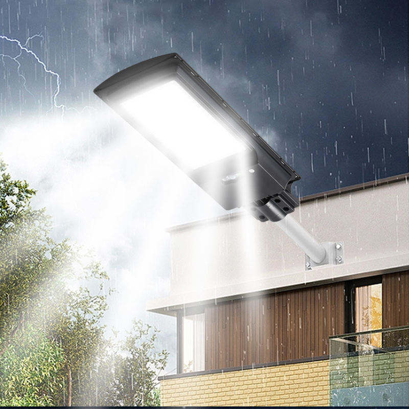 Solar LED Street Light is Installed on the Roof of House.