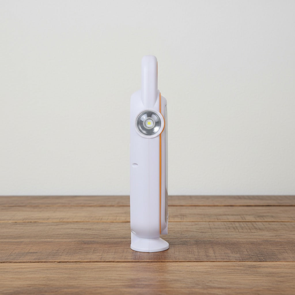 Side View of Solar Rechargeable LED Light.