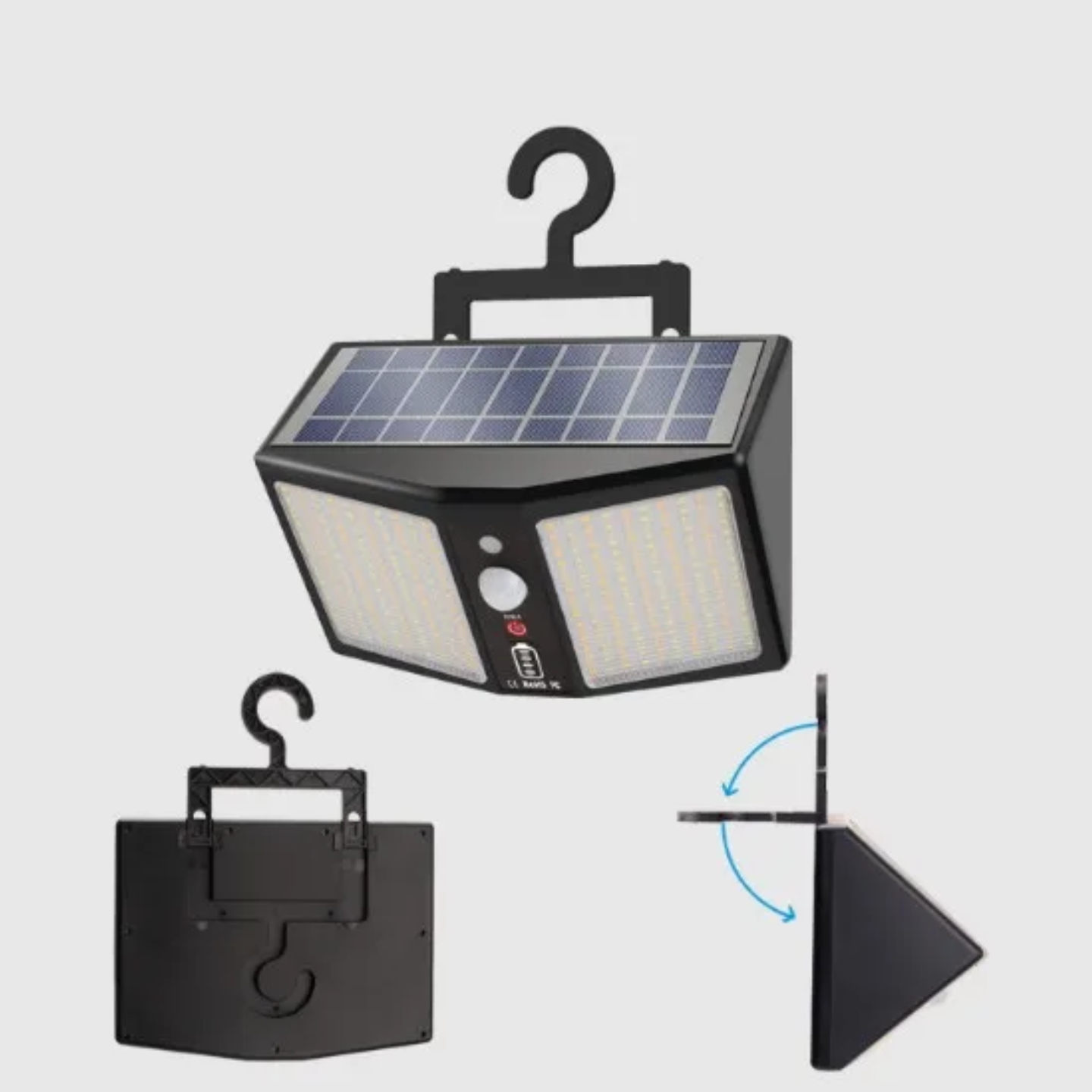 Detailed View Of Solar Security Light .
