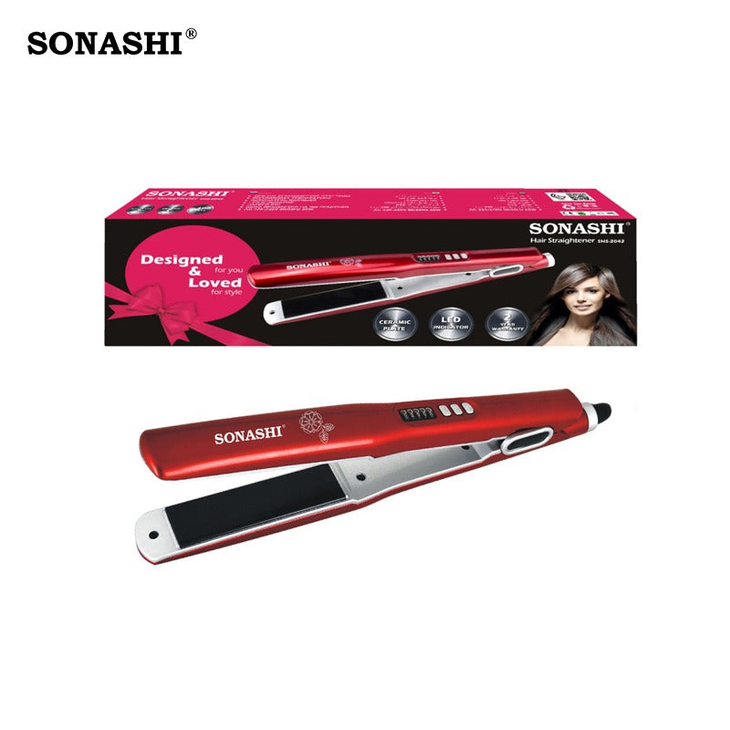 A Sonashi Hair Straightener with its Pack.