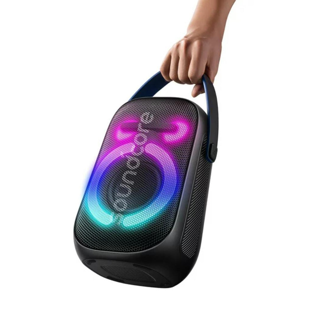 A Person Holding ANKER Soundcore Rave Neo 2 Speaker.