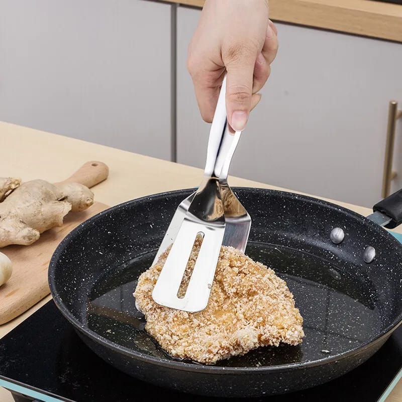 Someone holding something with the help of Stainless Steel Food Tongs