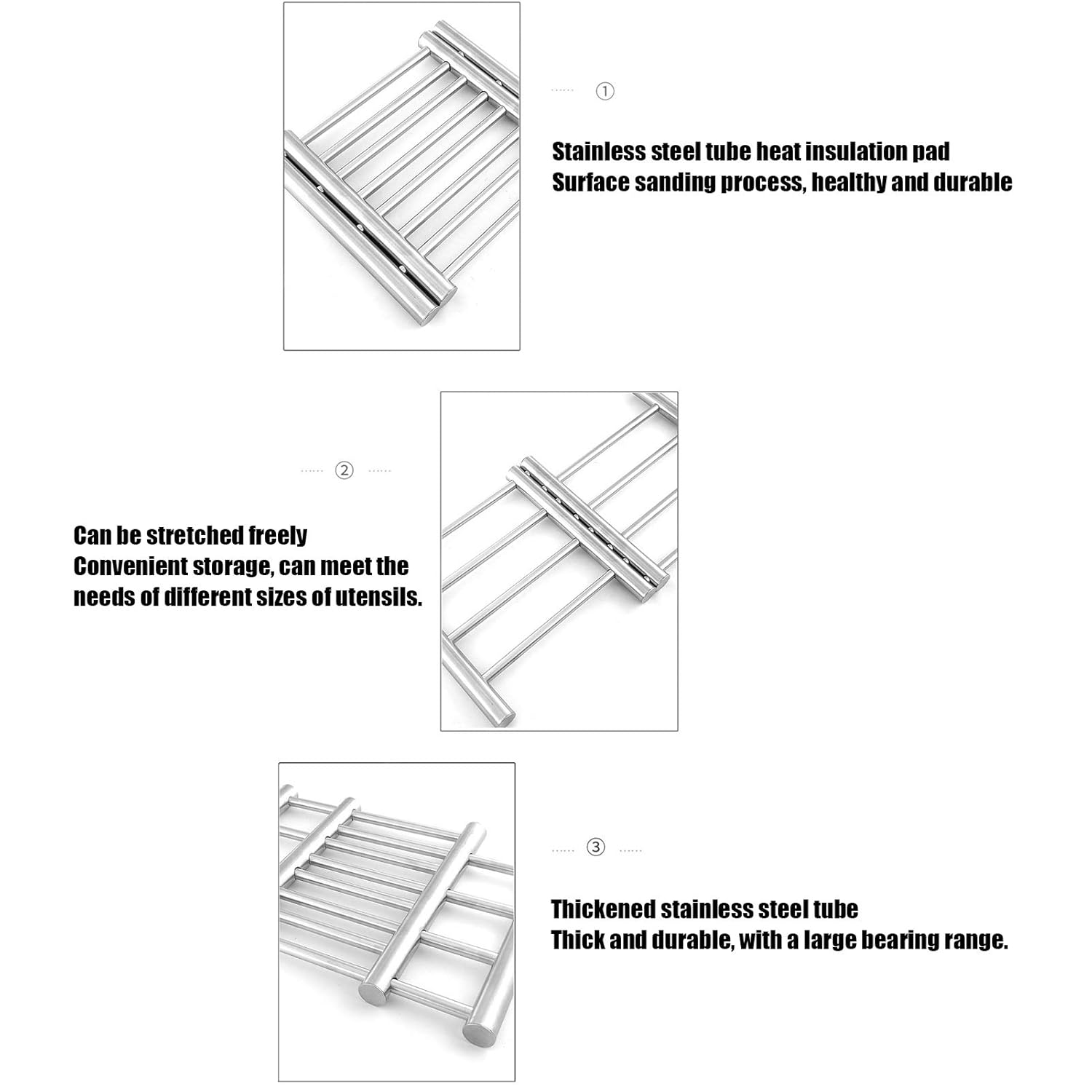 Features Of Stainless Steel Trivet Pot Pad.